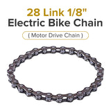 28 Link 1/2" x 1/8" Electric Bike Chain