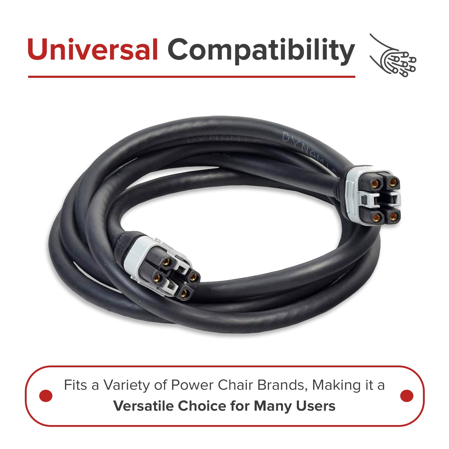 1.5 Meter Bus Cable for Dynamic Joysticks (GSM80233/MBC-DYNSBC/1133165/63300042/DWR1111H204/2361-00300-06)