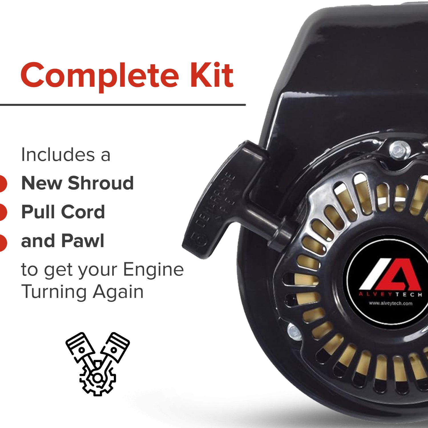 97cc Recoil Pull Start for Baja Blitz, Dirt Bug, Doodle Bug 30, & Racer