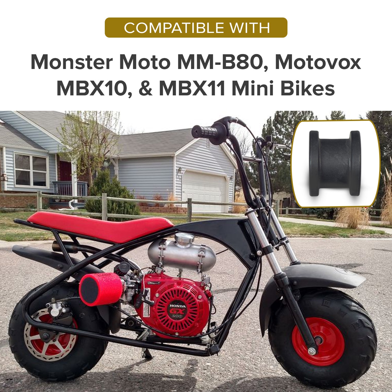 Chain Tensioner Assembly for Monster Moto / Mega Moto Classic 105cc, MM-B80 80cc, Motovox MBX10 & MBX11 Mini Bikes