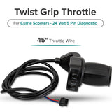 Currie 24 Volt 5-Pin Electric Bike Throttle (Schwinn, GT, IZIP, & Mongoose Bikes)