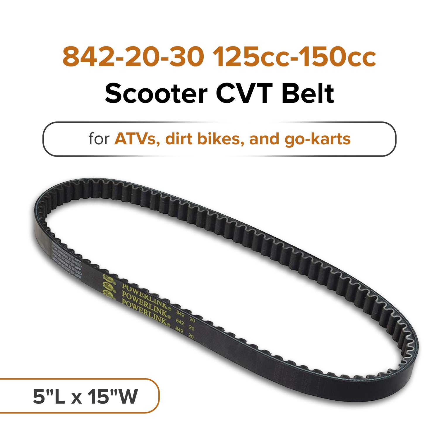 842-20-30 125cc-150cc Gates Powerlink Scooter CVT Belt