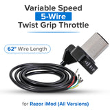 Razor Variable Speed 5-Wire Twist Grip Throttle for Razor iMod, All Versions