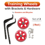 Training Wheels with Brackets & Hardware (Set of 2)