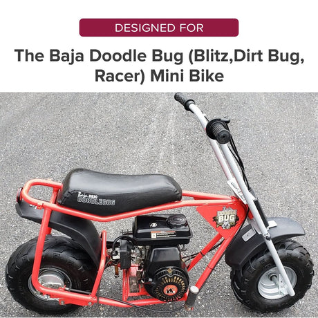 coleman 97cc mini bike B200C tattered old saddle you are replacing Doodle Bug Mini Bike Accessories