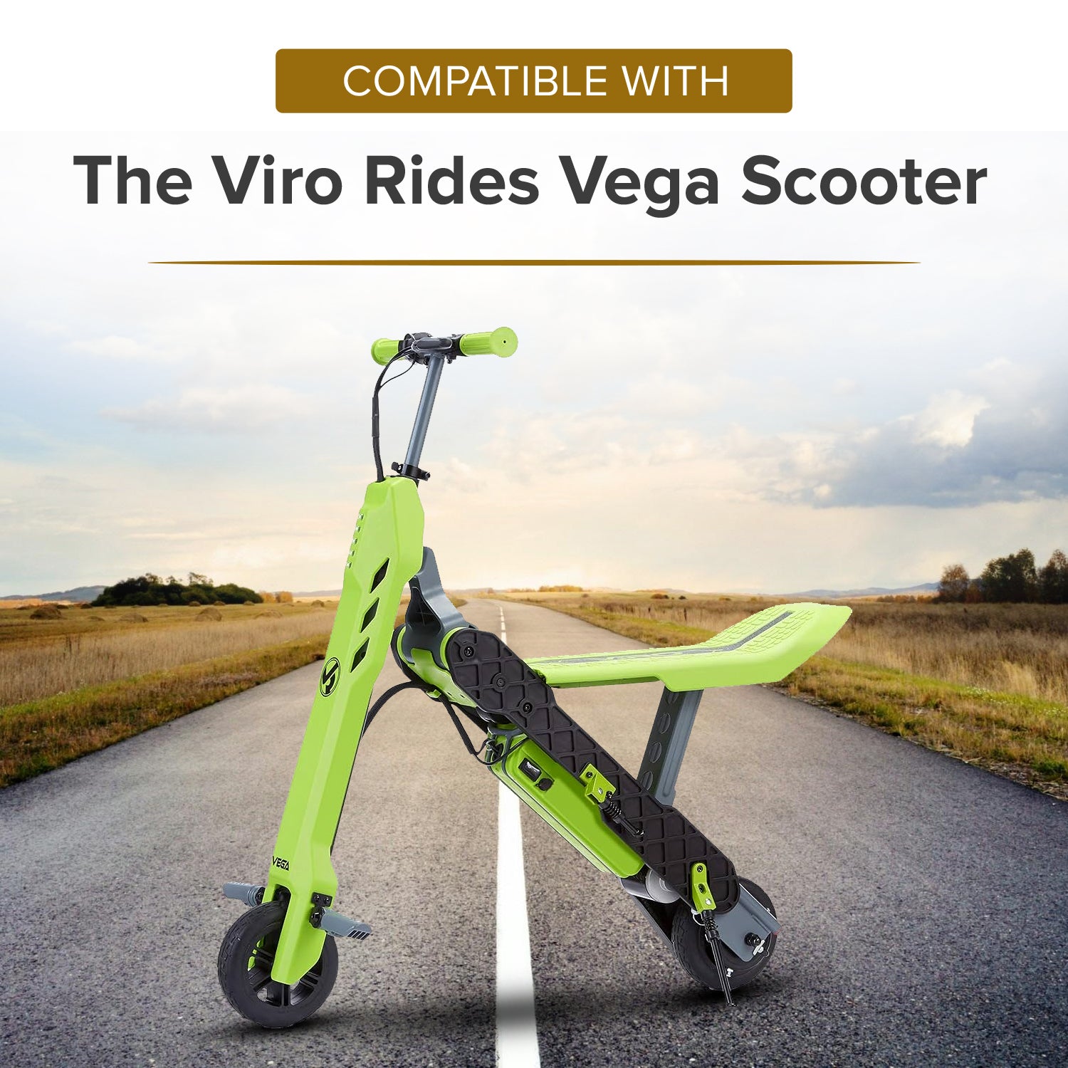 24 Volt 0.6 Amp Mini 3-Prong Wall Style Battery Charger for the Viro Rides Vega Scooter