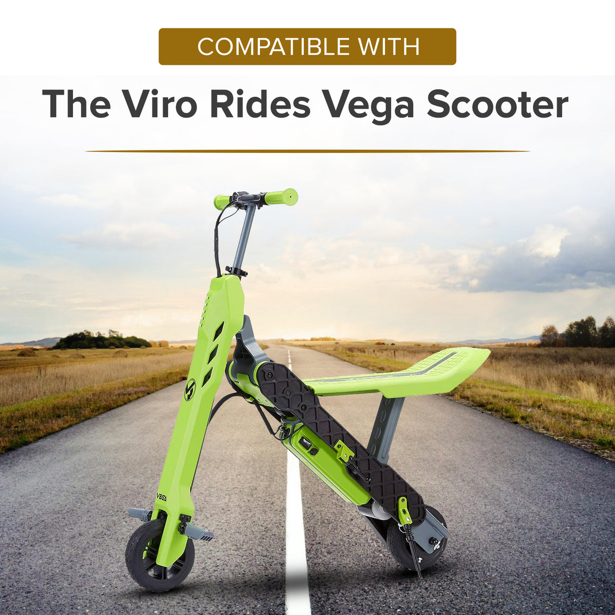 24 Volt 0.6 Amp Mini 3-Prong Wall Style Battery Charger for the Viro Rides Vega Scooter