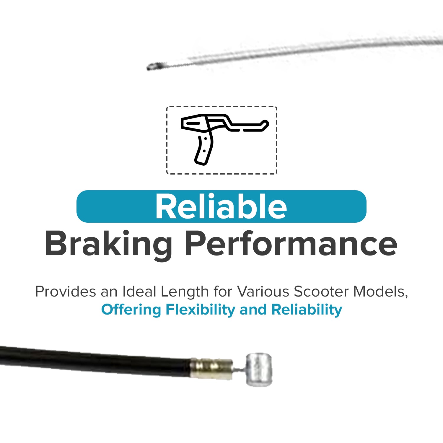 34" Scooter Brake Cable