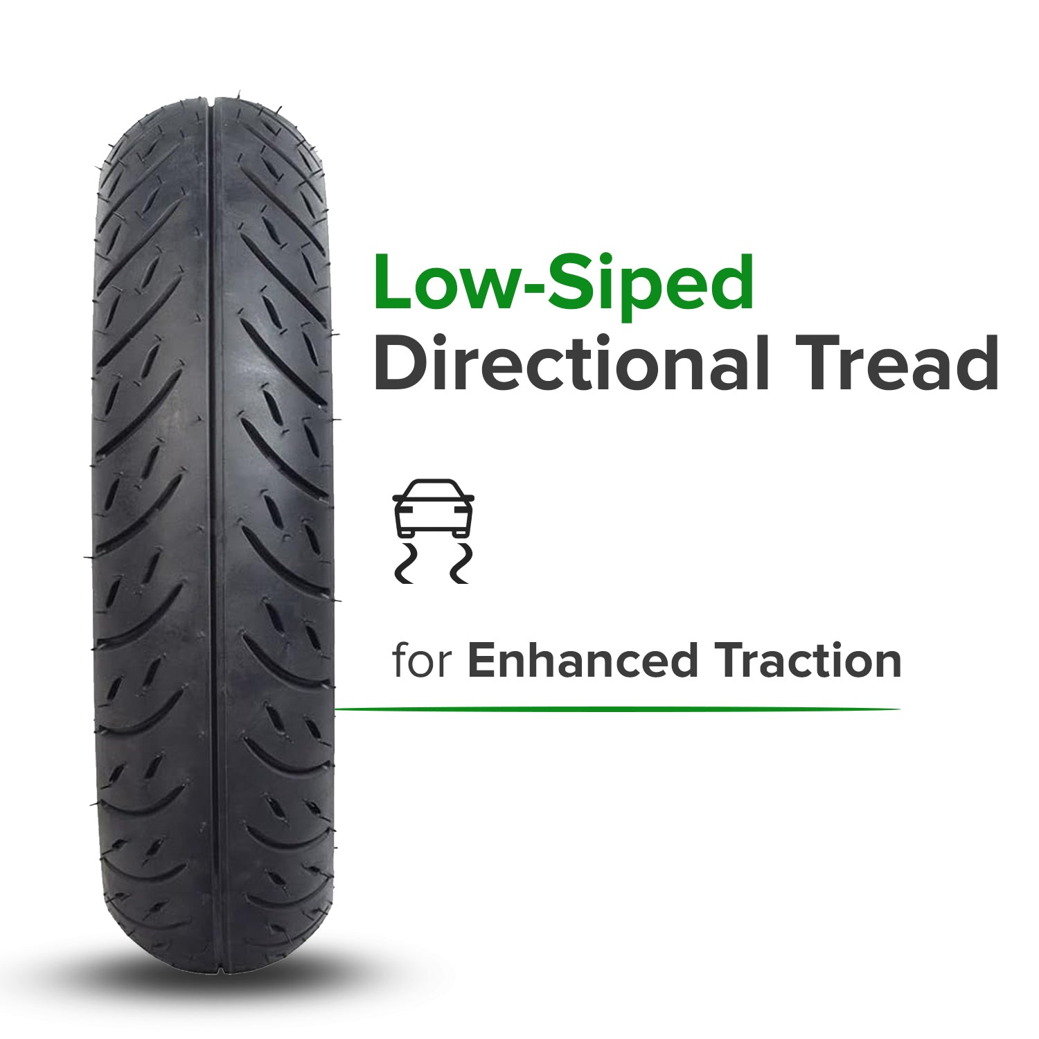 3.00-10 (100/80-10) Tire & Tube Set with KF853 Tread for the Razor RSF650