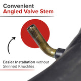 3.00-10 Scooter and Power Chair Tube with Angled Valve Stem