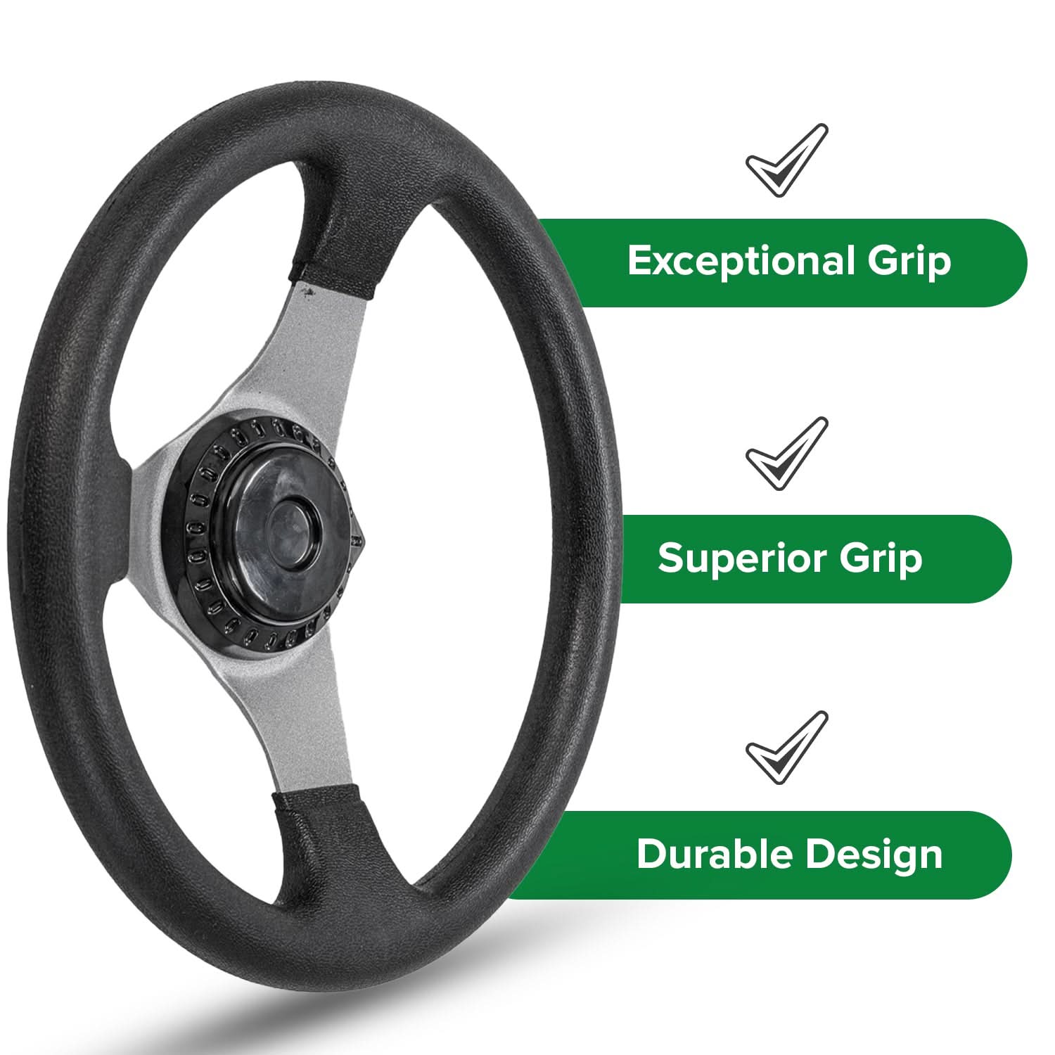 hauck go kart steering wheel Go-Kart Steering Wheel with Cap for Kandi, Hammerhead, Roketa, & Taota – Monster Scooter Parts