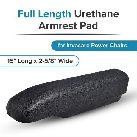 Full Length Urethane Armrest Pad for Invacare Power Chairs (1139924)