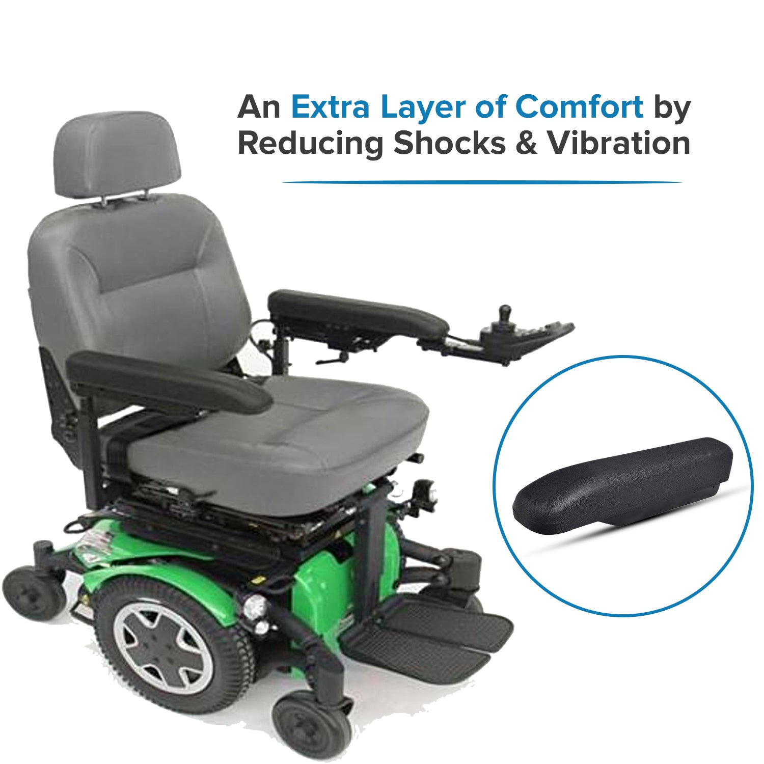 Full Length Urethane Armrest Pad for Invacare Power Chairs (1139924)