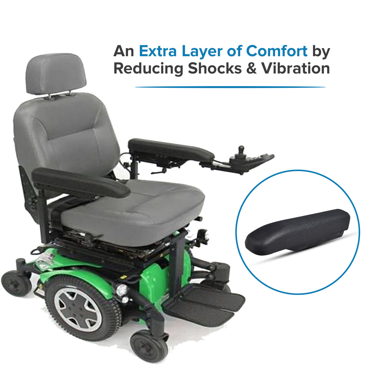 Full Length Urethane Armrest Pad for Invacare Power Chairs (1139924)