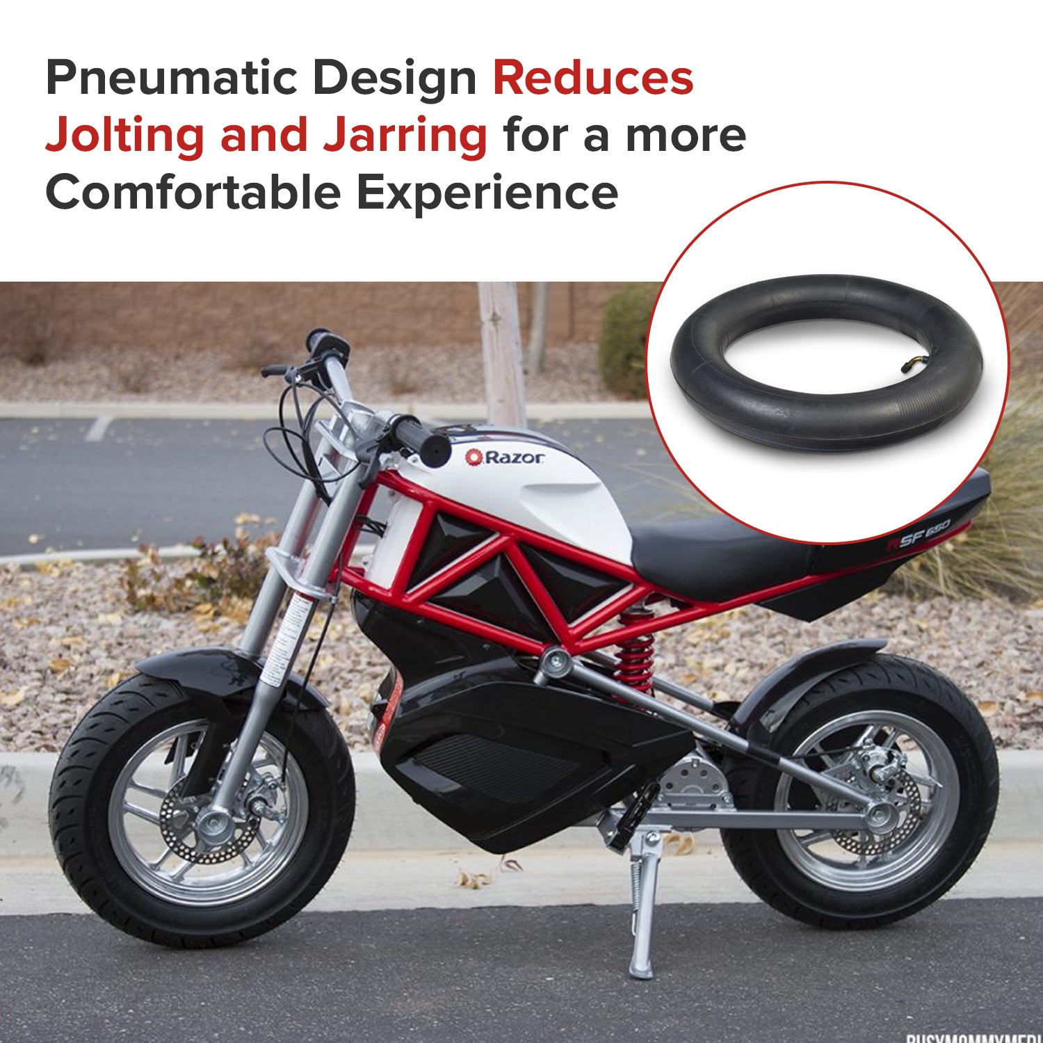 3.00-10 Scooter and Power Chair Tube with Angled Valve Stem