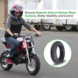 3.00-10 (100/80-10) Tire & Tube Set with KF853 Tread for the Razor RSF650