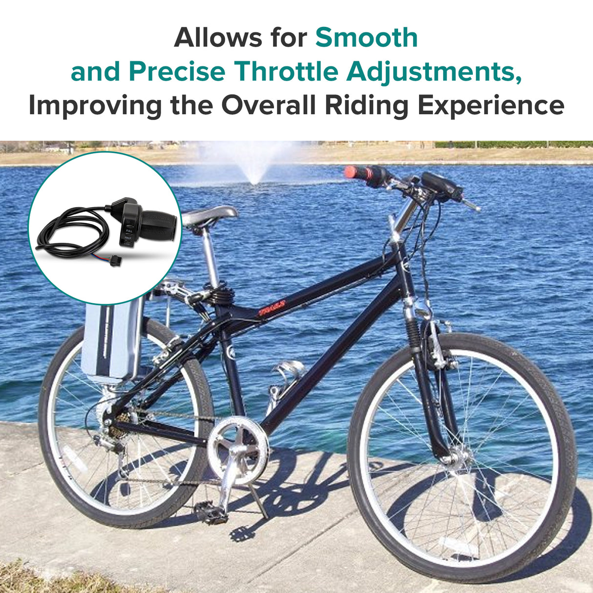 Currie 24 Volt 5 Pin Diagnostic Twist Grip Throttle for 2007 & Newer Schwinn, eZip, & IZIP Scooters