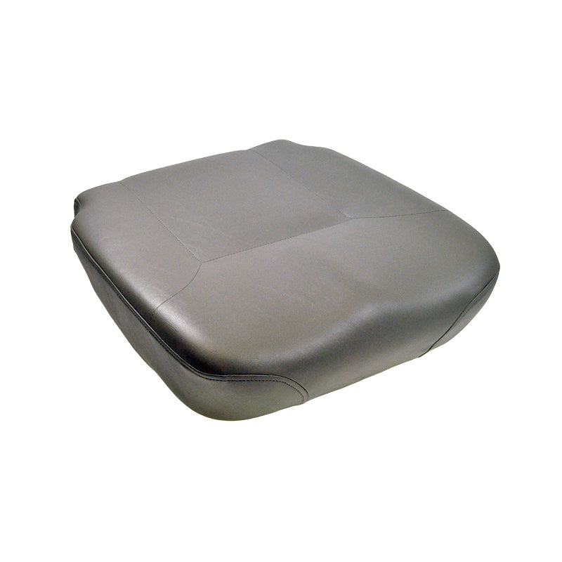 18 x 18 Gray Vinyl Seat Base for the Jazzy Select & Select 6, featuring a black cushion with a stitched edge, designed for power chairs.