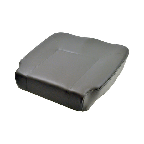 Gray vinyl seat base for Jazzy Select & Select 6 power chairs, 18 x 18, displayed against a plain backdrop, showcasing its low profile and durable design for mobility scooters and power chairs.