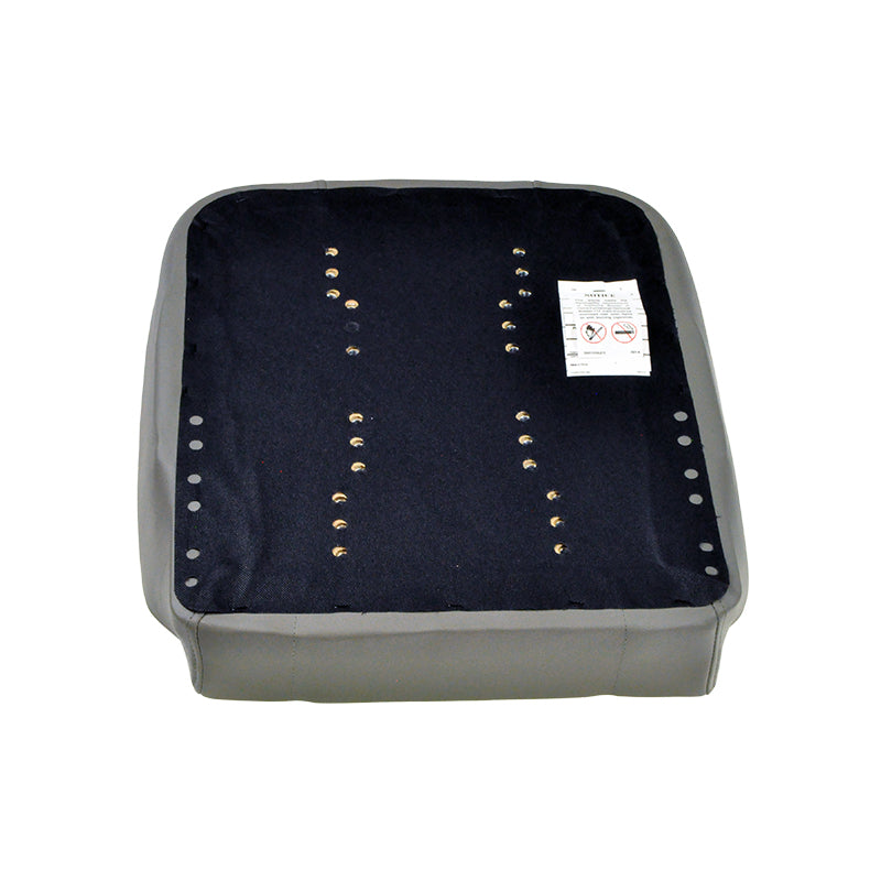 18 x 18 Gray Vinyl Seat Base for the Jazzy Select & Select 6 power chairs, featuring a low-profile design with visible buttons, ideal for replacing worn-out seating components.