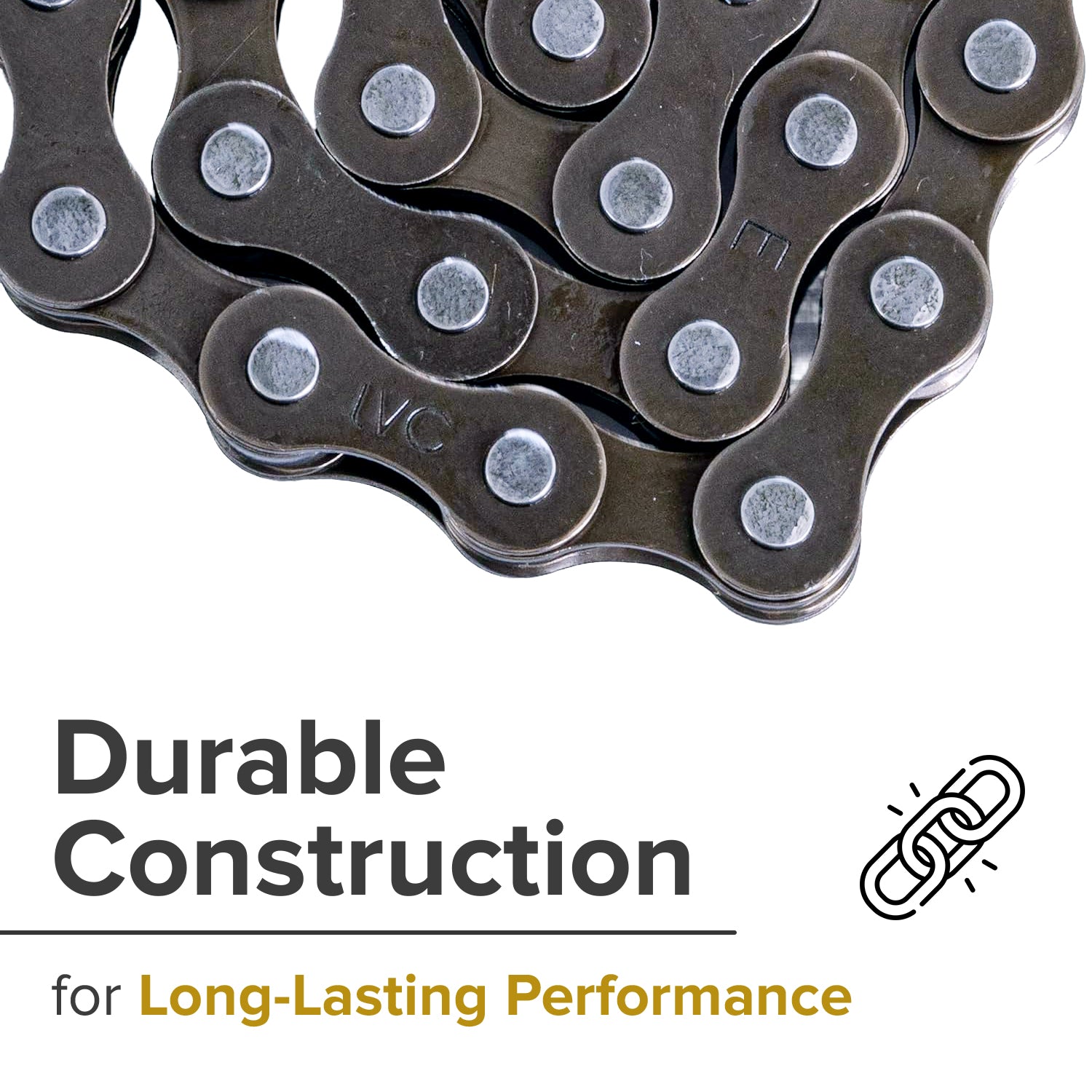 28 Link 1/2" x 1/8" Electric Bike Chain