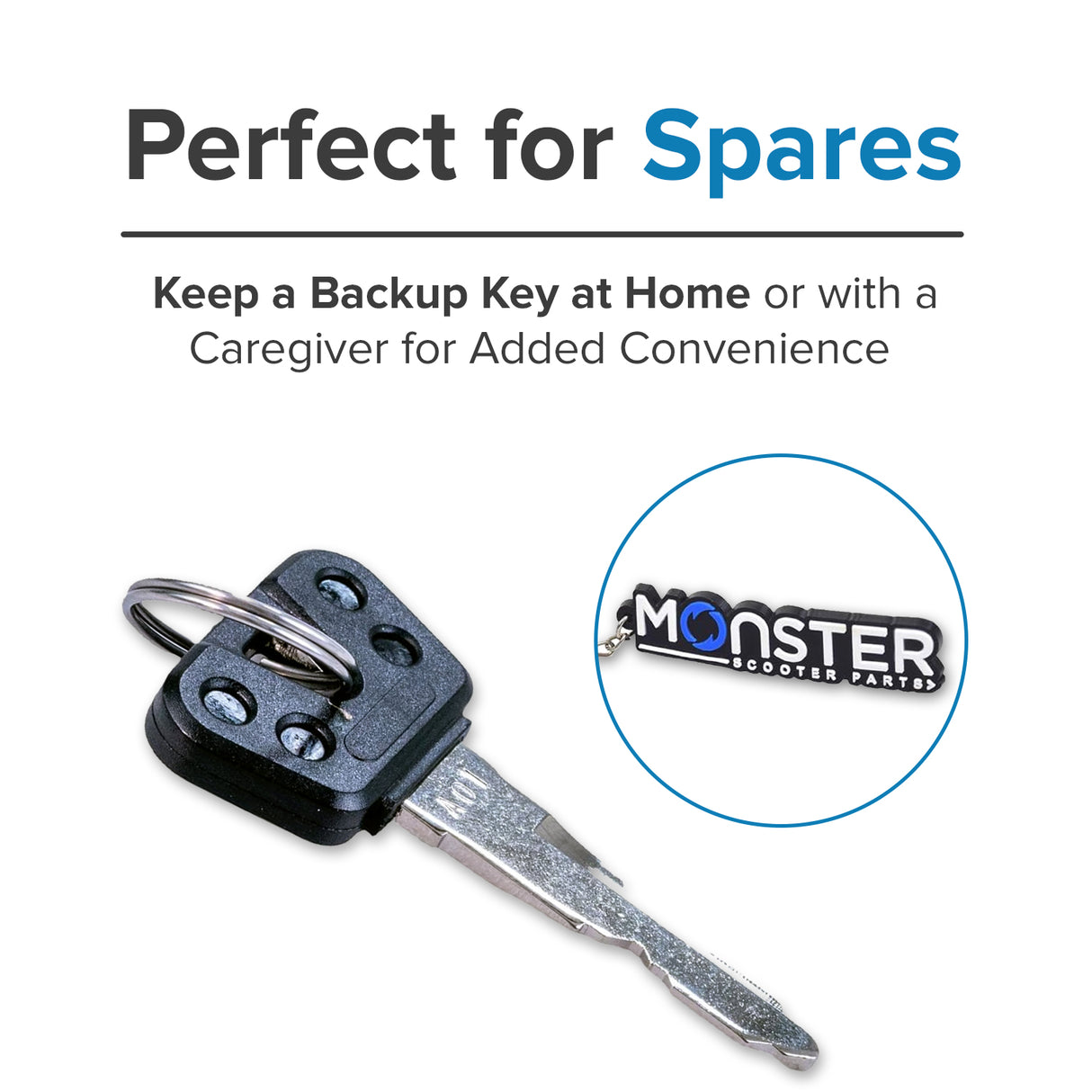 Key for the C.T.M. Mobility Scooters 3/5/6/7/8 Series  (2003 + up) (1164848)