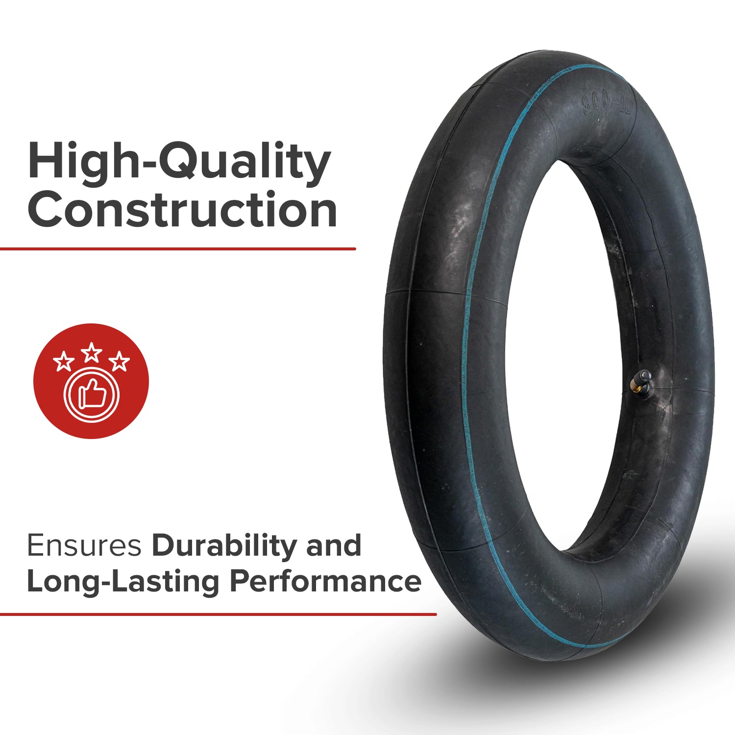 3.00-10 Scooter and Power Chair Tube with Angled Valve Stem
