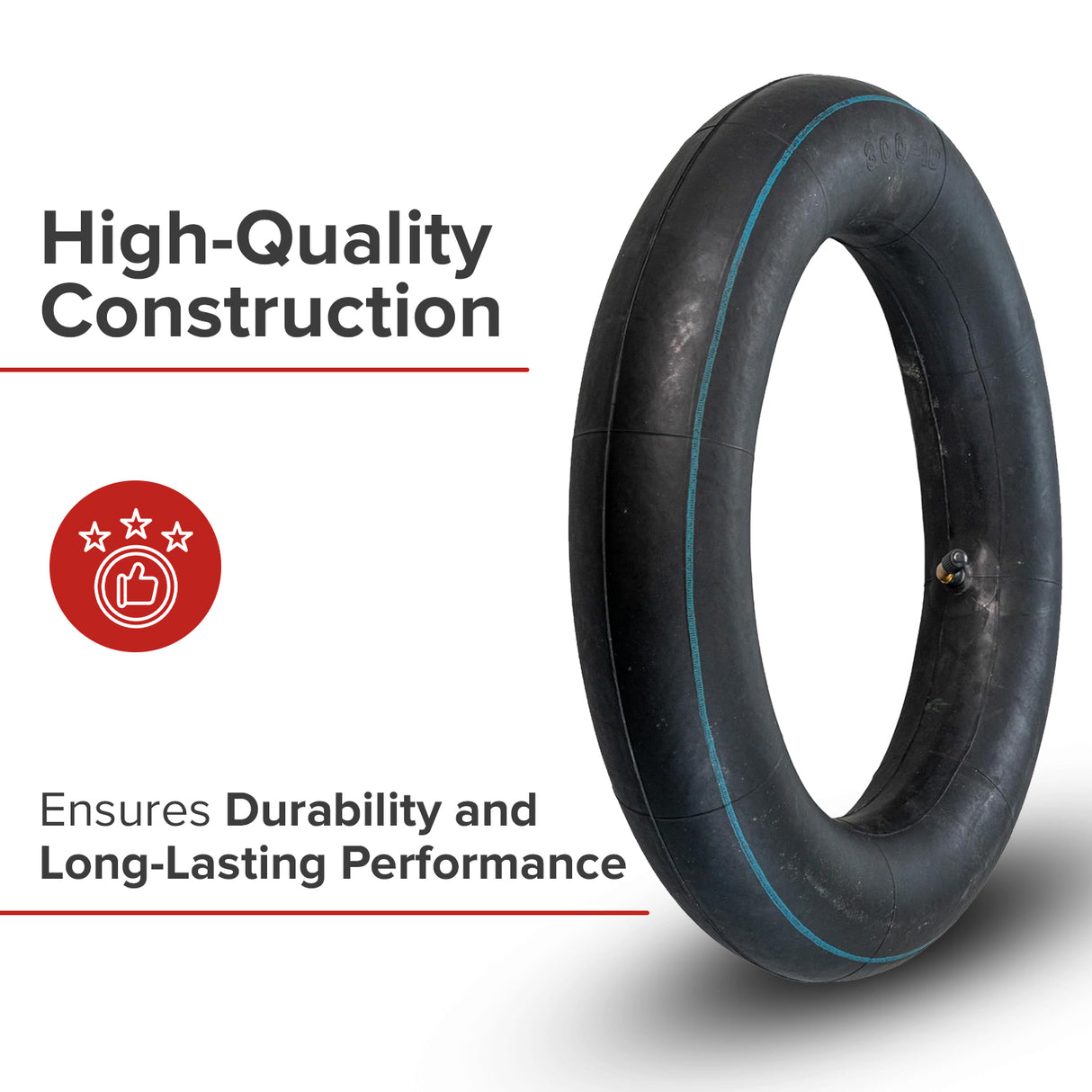 3.00-10 Scooter and Power Chair Tube with Angled Valve Stem