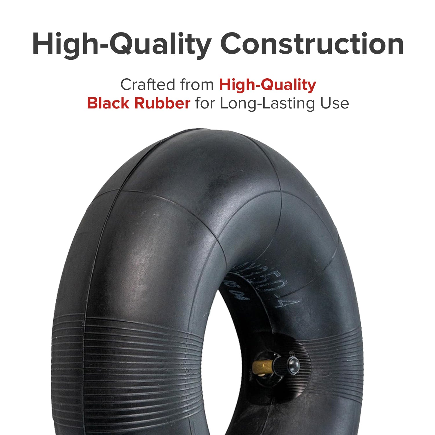 9x3.50-4 (9''x3-1/2'') Scooter Inner Tube with Angled Valve Stem