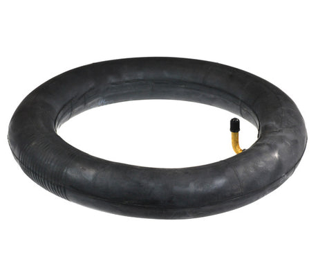 10x2 Rear Inner Tube with Angled Valve Stem for the Pulse EM-1000 Electric Dirt Bike & Street Cruiser E-Motorcycle, featuring a black rubber tire with a yellow tube and valve stem.