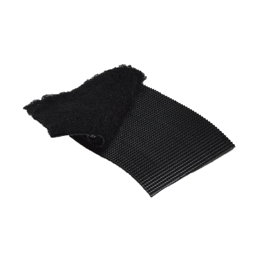 2x1 Velcro® Pad designed for securing batteries in a battery box, featuring an adhesive back for firm attachment.