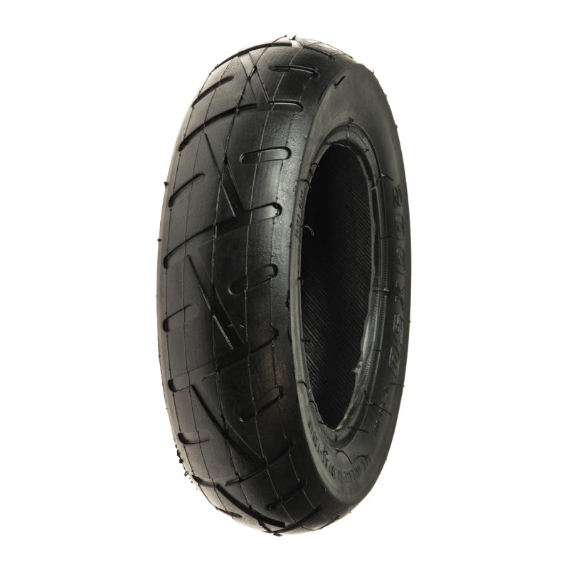 200x50 (8x2) Scooter Tire with Q206 Wide Tread Pattern for 4-1/2 Rims, featuring a robust black tread and center, ideal for scooters needing this specific tire size.