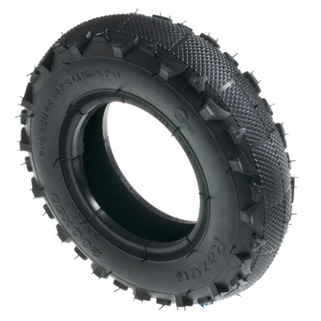 200x50 (8x2) Tire and Tube Set for the Razor Dune Buggy, featuring a black tire with prominent spikes, designed specifically for Razor Dune Buggy with included inner tube.