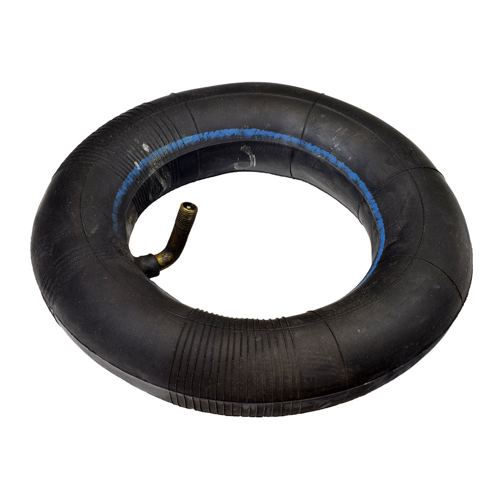 200x50 (8x2) Kick Scooter Inner Tube, a black tire with a blue stripe, suitable for electric scooters, mobility scooters, hand carts, and utility carts.