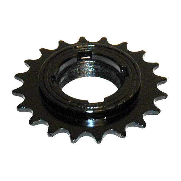 20 Tooth Motor Side Freewheel Mechanism for eZip and IZIP Electric Bikes, featuring a black gear with an attached nut, designed for eZip Trailz and other compatible models.