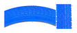 Blue 20x1.95 (50-406) Freestyle Kontact Bicycle Tire with K841 tread, showcasing large, widely spaced knobs and a directional tread pattern, ideal for pavement, BMX courses, and dirt trails.