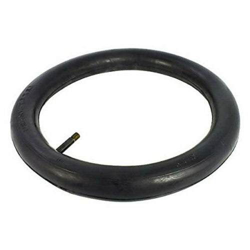 20x4 Inner Tube with Straight Schrader Valve Stem for the Swagtron EB6 Bandit, featuring a black rubber ring attached to a metal valve stem.