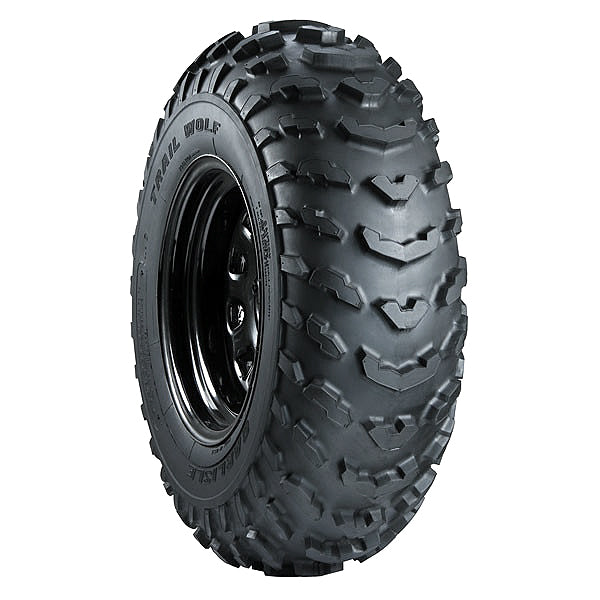 20x7.00-8 Tire for the Yerf-Dog Mini Bike with deep, rugged treads designed for maximum traction in tough terrains. Close-up highlights the durable, 2-ply construction for puncture resistance.