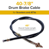 40-7/8" Scooter Drum Brake Cable