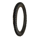 2.50-14 (1.60x14) Tire with Knobby Tread for 50cc & 70cc Baja Dirt Runner, Coolster, & Honda CRF70 Dirt Bikes showing a close-up of its durable knobby tread designed for optimal grip.