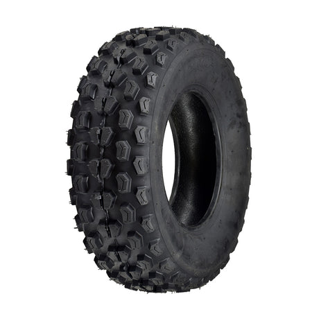 21x7.00-10 (175/70-10) tire with knobby tread for the Coleman BK200 go-kart, showcasing a close-up of the small tread pattern designed for optimal performance on off-road terrains.