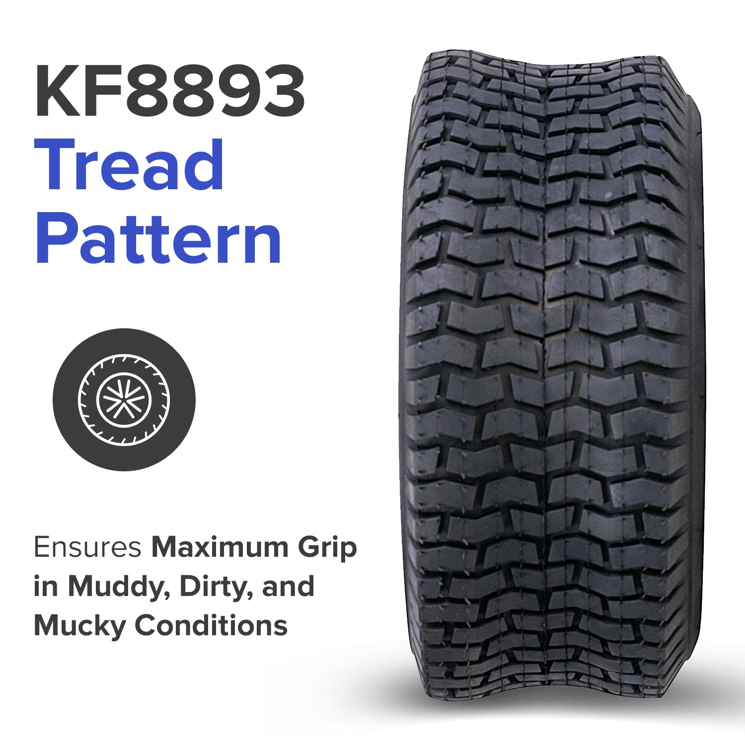 13x5.00-6 Tire with KF8893 Tread for the Razor Dirt Quad (Versions 1-18)