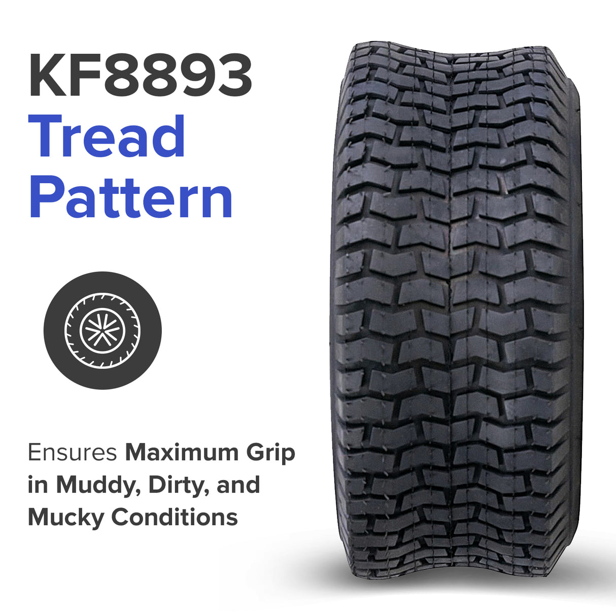 13x5.00-6 Tire with KF8893 Tread for the Razor Dirt Quad (Versions 1-18)