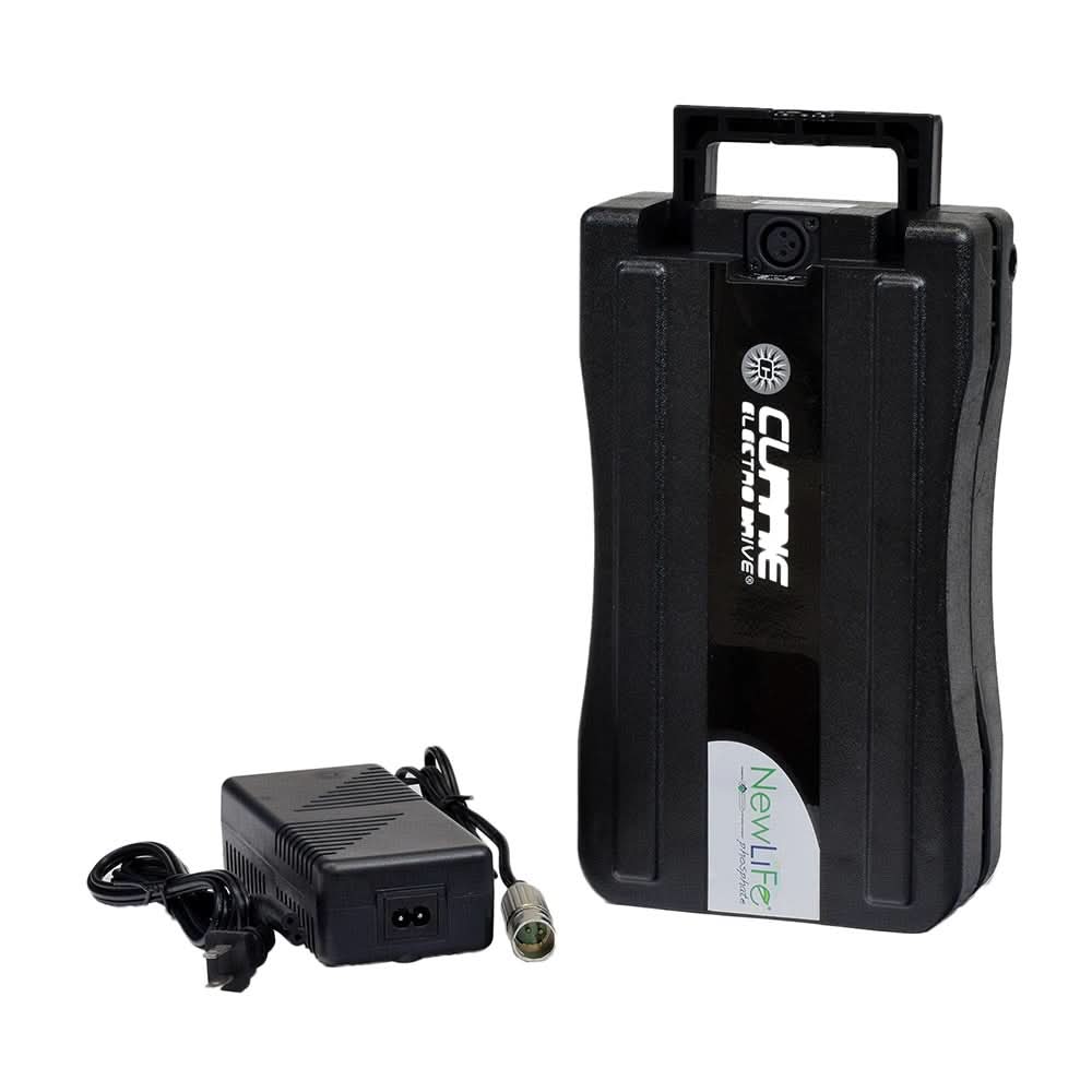 24 Volt 6.4 Ah Lithium Ion Battery Pack Upgrade Kit with 24 Volt Smart Charger for eZip & IZIP Rack Mounted Battery (RMB) Electric Bikes
