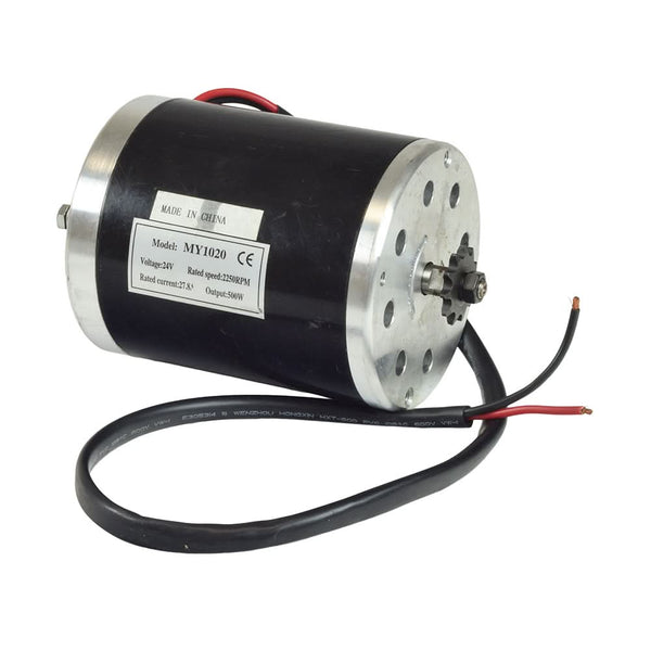 24 Volt 500 Watt MY1020 Electric Motor with 11 Tooth 8mm 05T Chain