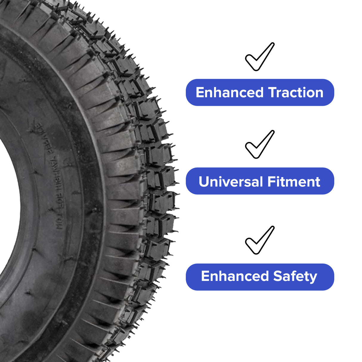 13x5.00-6 Tire with KF8893 Tread for the Razor Dirt Quad (Versions 1-18)