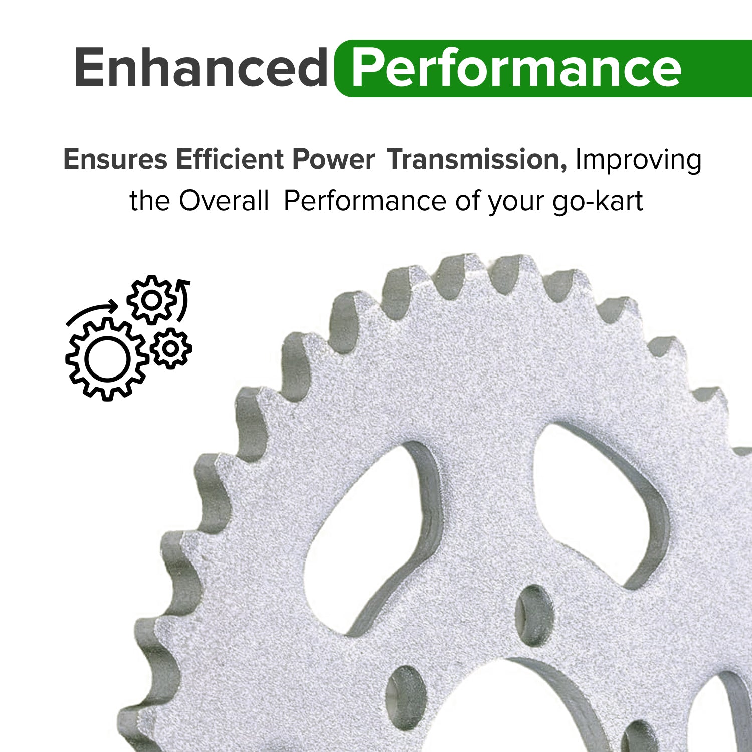 #35 Chain 40 Tooth Sprocket for the Monster Moto / Mega Moto MM-K80 80cc Go-Kart