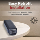 OKIN W52RA76-290018 Lift Chair Power Supply/Transformer (SP2-B/SP2-B2 Replacement)