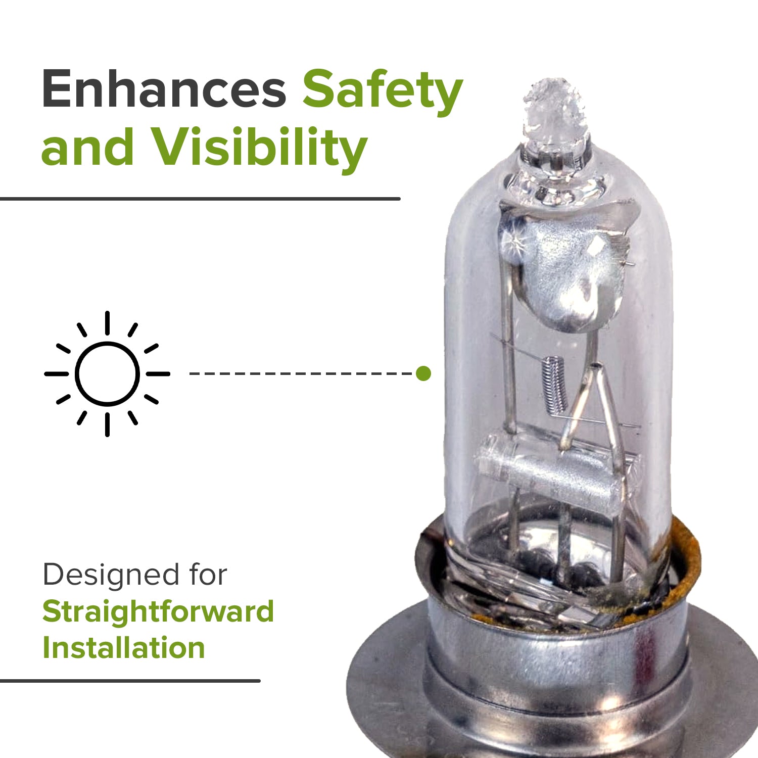 12 Volt 35 Watt Headlight Bulb for Baja Mini Bike MB165 & MB200 (Baja Heat, Mini Baja, Baja Warrior)