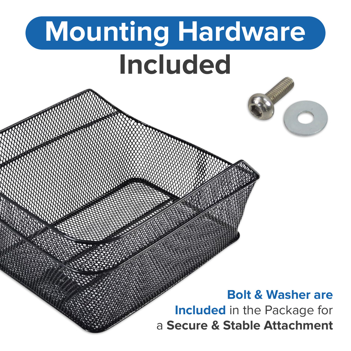 Basket with Bolt & Washer for Razor EcoSmart Metro (V2+) & EcoSmart Metro HD Scooters